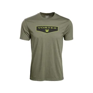 Vortex Optics Men's Shield Short Sleeve Crew Neck T Shirt Military Heather XL