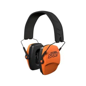 ISOtunes Sport Defy Slim Passive Ear Muffs Orange