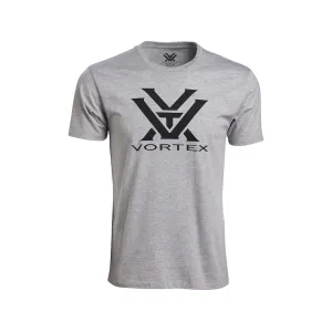 Vortex Optics Men's Core Logo Short Sleeve Crew Neck T Shirt Gray Heather Medium