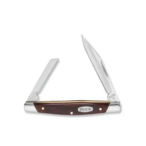 Buck Knives 375 Deuce Pocket Knife 1.875" Clip Point 420J2 Satin Blade Wood Handle Brown