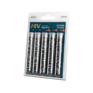 H&N Slug HP II Sampler Air Gun Pellets 22 Caliber 5.51mm Head-Size Container of 120