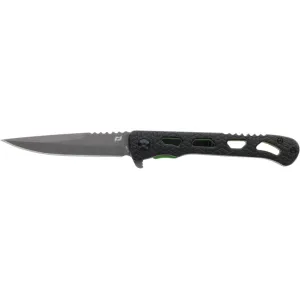 Schrade INERT Clr Pocket Knife 3.5" Drop Point AUS-10 Titanium Nitride Blade Aluminum Handle Black