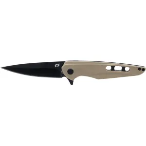 Schrade Kinetic Folding Knife 3.5" Drop Point AUS-8 Stainless Black Oxide Blade G-10 Handle Flat Dark Earth