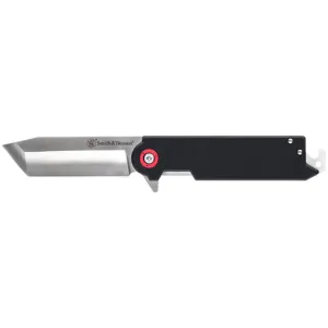 Smith & Wesson Big Benji Pocket Knife 3.5" Tanto Point 8Cr13MoV Stainless Blade G-10 Handle Black