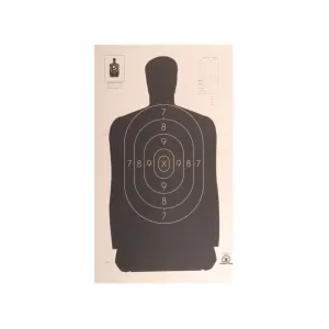 NRA Official Silhouette Target B-34 25-Yard Paper 100PK