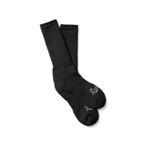Danner Men's Midweight Crew Uniform Socks Merino Wool/Nylon Black XL (12.5-15.5)