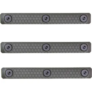Slate Black Industries M-LOK 3-Slot Rail Cover Polymer Olive Drab Green 3PK