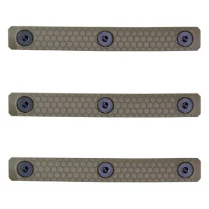 Slate Black Industries M-LOK 3-Slot Rail Cover Polymer Flat Dark Earth 3PK