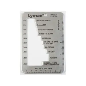 Lyman E-Zee Case Gauge Pistol & Revolver