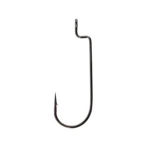 Gamakatsu Round Bend Offset Worm Hook #2/0 Black 25PK