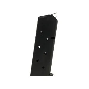 Metalform 1911 Officer Magazine 45 ACP 7-Round Steel Blue Flat Follower Welded Base