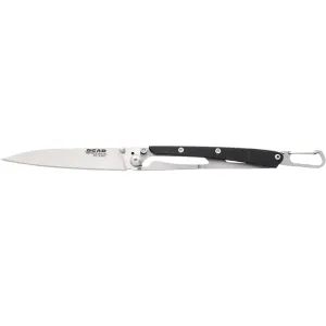 Bear & Son Minimal Pocket Knife 3.25" Modified Drop Point 440HC Satin Blade G-10 Handle Black