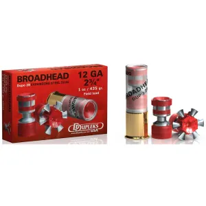 DDupleks Broadhead Dupo 28 12 Gauge Slug 2-3/4" 1oz Box of 5