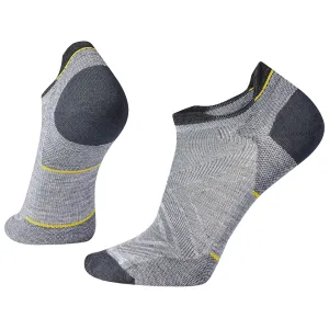Smartwool Men's Run Zero Cushion Low Ankle Socks Light Gray Large