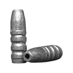 Hunters Supply Slick Coat Hard Cast 25 Caliber (259 Diameter) Bullets 100 Grain Lead Hollow Point Box of 100
