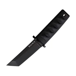 Cold Steel Kyoto II Fixed Blade Knife 3.38" Tanto Point 8Cr13MoV Black Blade Kray-Ex Handle Black