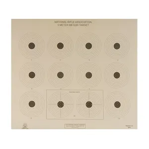 NRA Official Air Rifle Target AR-4/10 5 Meter BB Gun Paper 100PK