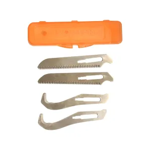 Havalon Piranta Replacement Gut Hook/Saw Blade Combo 4PK (2 of Each)