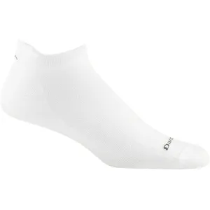 Darn Tough Men's Run No Show Tab Ultra Lightweight Socks White Medium