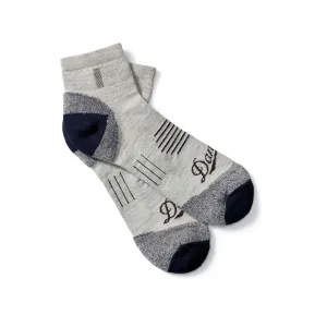 Danner Men's Lightweight 1/4 Crew Hiking Socks Merino Wool/Nylon Gray Medium (5.5-8.5)
