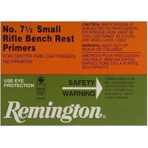 Remington Small Rifle Bench Rest Primers #7-1/2 Case of 5000 (5 Boxes of 1000)