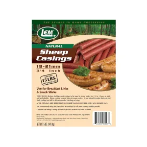 LEM Natural Sheep Sausage Casing 19mm 5 oz