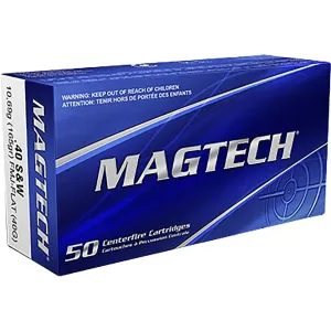 Magtech 40 S&W Ammo 165 Grain Full Metal Jacket Case of 1000 (20 Boxes of 50)