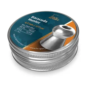 H&N Baracuda Hunter Pellets 177 Caliber 10.49 Grain 4.5mm Head Size 400PK
