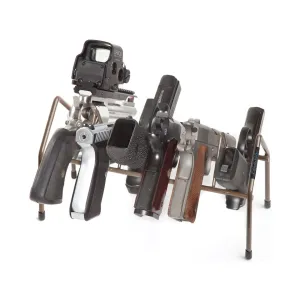 Rack'Em Racks 6 Pistol Economy Pistol Rack Brown
