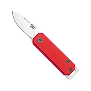 Bear & Son 109 Pocket Knife 1.5" Drop Point 440HC Satin Blade Aluminum Handle Red