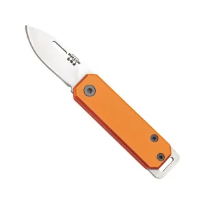 Bear & Son 109 Pocket Knife 1.5" Drop Point 440HC Satin Blade Aluminum Handle Orange