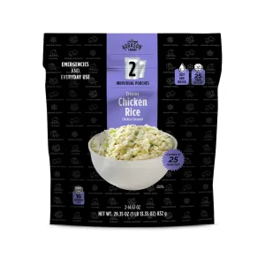 Augason Farms Freeze Dried Creamy Chicken Rice Super Pouch
