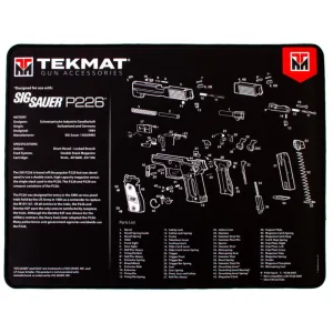 Tekmat Ultra 20 Sig Sauer P226 Gun Cleaning Mat Black