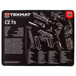 Tekmat Ultra 20 CZ 75 Gun Cleaning Mat Black