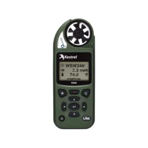 Kestrel 5500 Electronic Hand Held Weather Meter with LINK and Vane Mount Olive Drab