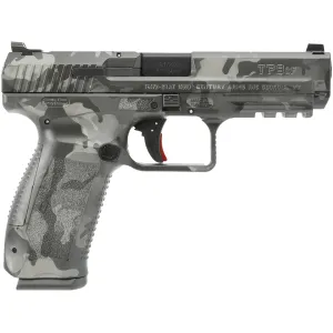 Canik TP9SF 9mm Luger Pistol 4.46" Barrel 18+1-Round Dark Gray Woodland Camo