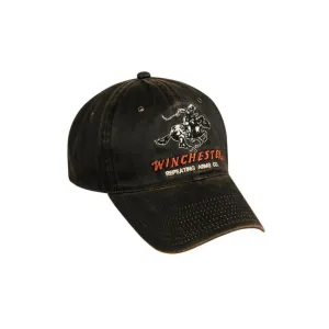 Winchester Mens Mid Crown Logo Hat Dark Brown