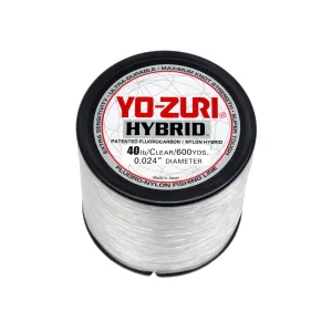 Yo-Zuri Hybrid Fluorocarbon Fishing Line 40lb 600yd Clear