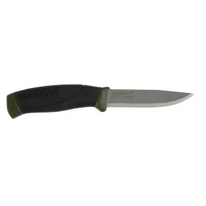 Morakniv Companion Fixed Blade Knife 4.1" Clip Point Carbon Polished Blade Polymer Handle Black/Green