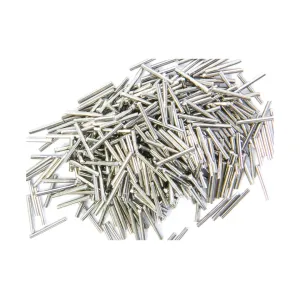 National Metallic Brass Cleaning Media Stainless Steel Pins 2.5 lb Plastic Jar