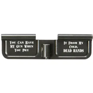 Battle Arms Ejection Port Cover Custom AR-15 Cold Dead Hands Aluminum Black