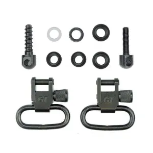 GrovTec Shotgun Slotted Sling Swivel Set Steel Black