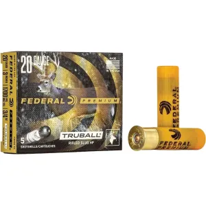 Federal Premium Vital-Shok 20 Gauge Hollow Point Rifled Slug 3" 3/4oz Case of 250 (50 Boxes of 5)