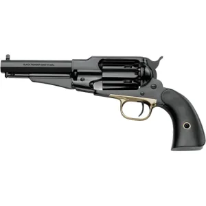 Pietta 1858 Remington New Model Army Sheriff Black Powder Revolver 44 Caliber 5.5" Blued Barrel Blued Frame Black Grip