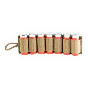 Esstac 7 Round Shotgun Card with Adhesive Hook & Loop Nylon Coyote
