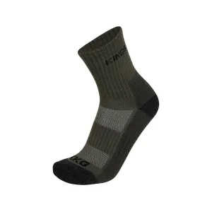 Kings Camo Men's Merino Wool Lightweight Crew Socks Dark Forest Large