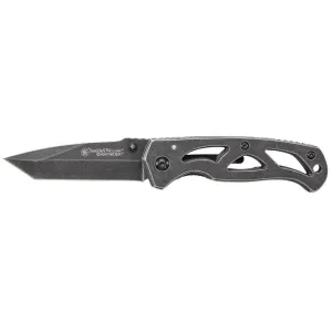 Smith & Wesson Extreme Ops Pocket Knife 2.65" Partially Serrated Tanto Point 7Cr17MoV Black Stonewash Blade Stainless Steel Handle Black Stonewash