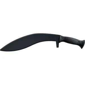 Cold Steel Kukri Trainer Fixed Blade Knife 12" Kukri Santoprene Blade and Handle Black