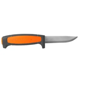Morakniv Basic 546 Fixed Blade Knife 3.6" Clip Point Stainless Polished Blade Polymer Handle Black/Orange