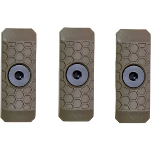 Slate Black Industries M-LOK 1-Slot Rail Cover Polymer Flat Dark Earth 3PK